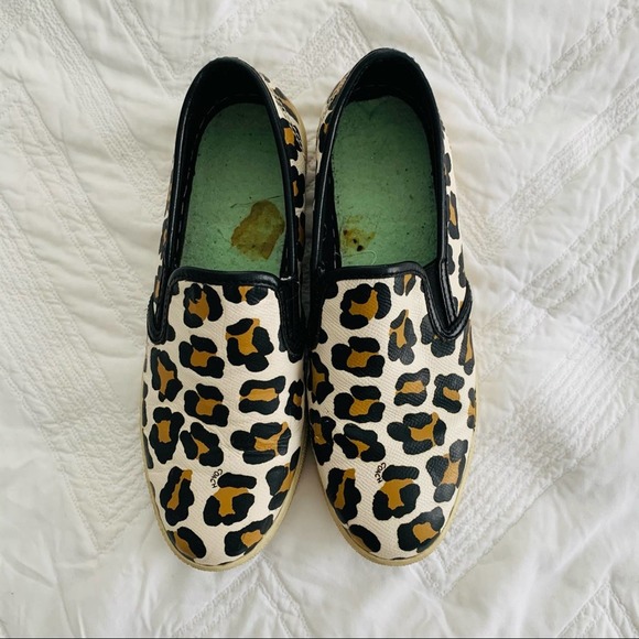 Coach Parkside Slip On Sneakers Leopard Cheetah 7 - Picture 3 of 10